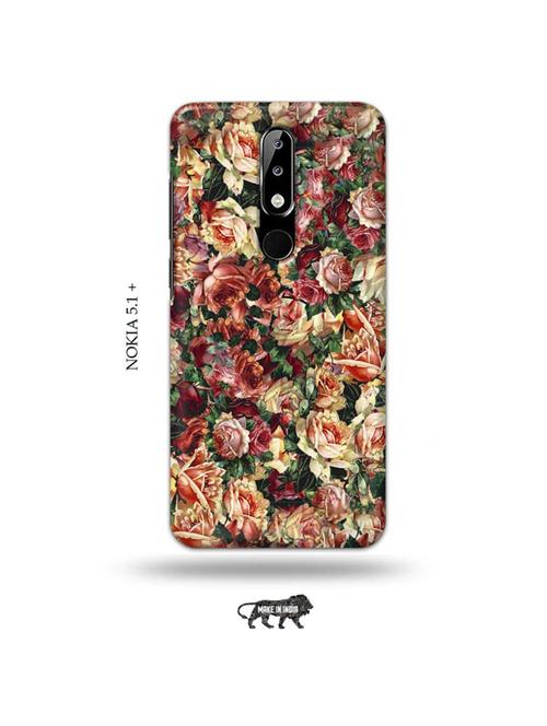 flowers back cover compatible with nokia 5.1 plus - 19010261 - Very Small Image - 1
