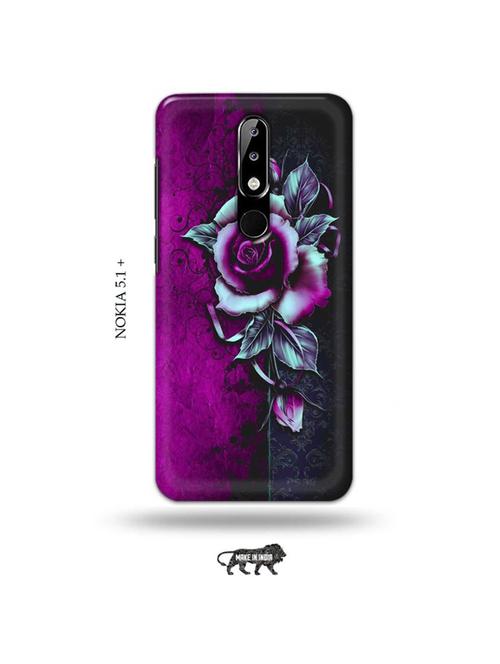 flowers back cover compatible with nokia 5.1 plus - 19010264 - Very Small Image - 1