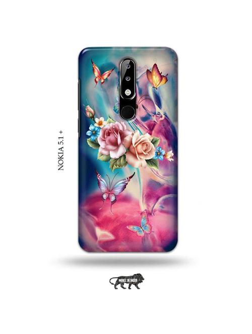 flowers back cover compatible with nokia 5.1 plus - 19010266 - Very Small Image - 1