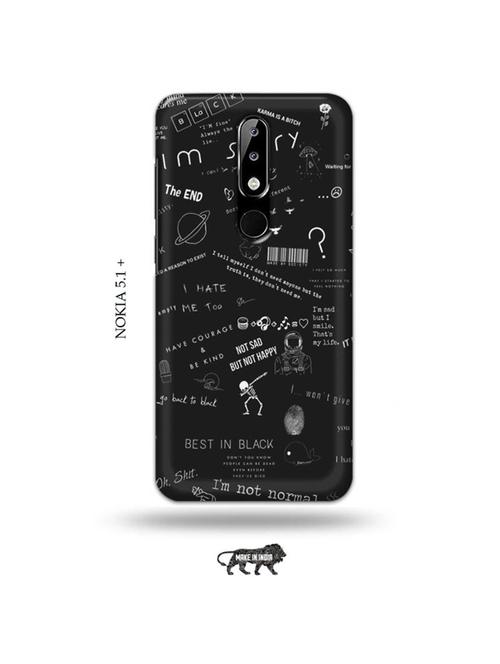 tweakymod designer printed hard case | nerdy sorry back cover compatible with nokia 5.1 plus - 19010282 - Very Small Image - 1