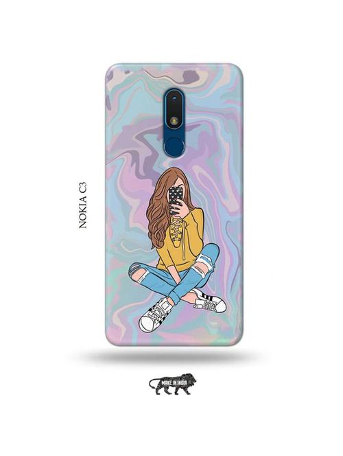 eiffel tower back cover compatible with nokia c3 - 19010639 - Very Small Image - 1