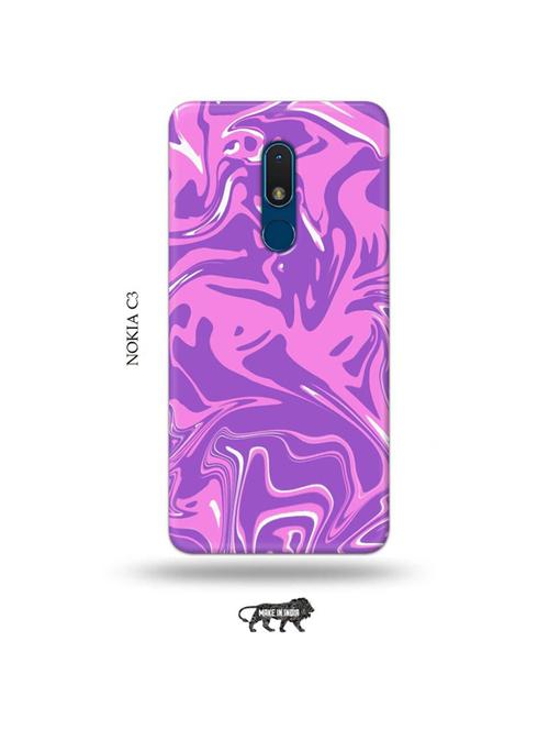 messy pink back cover compatible with nokia c3 - 19010683 - Very Small Image - 1