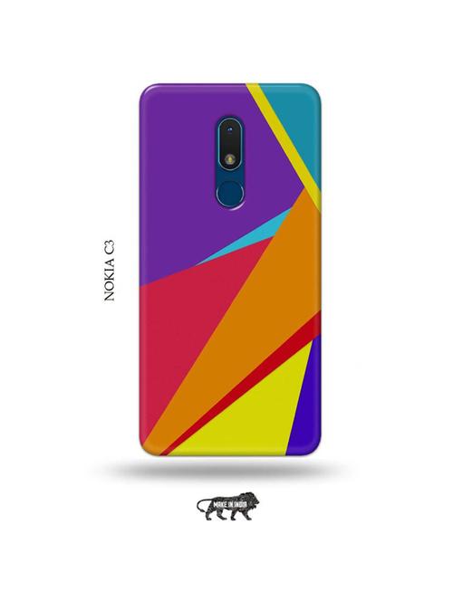 abstract strips back cover compatible with nokia c3 - 19010689 - Very Small Image - 1