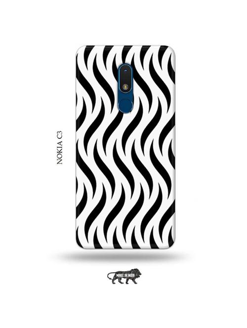 curvy strips back cover compatible with nokia c3 - 19010697 - Very Small Image - 1