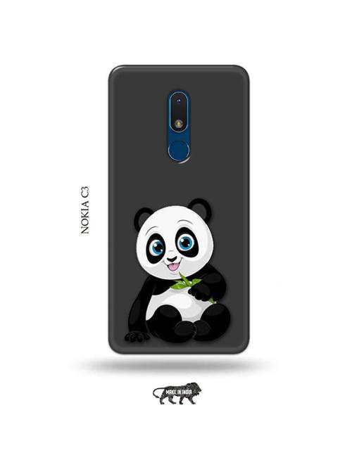 cute panda back cover compatible with nokia c3 - 19010710 - Very Small Image - 1