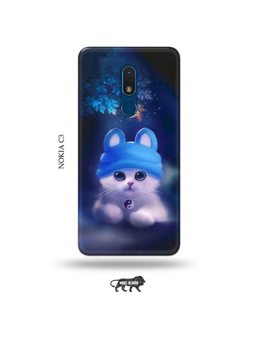 cute cat back cover compatible with nokia c3 - 19010729 - Very Small Image - 1
