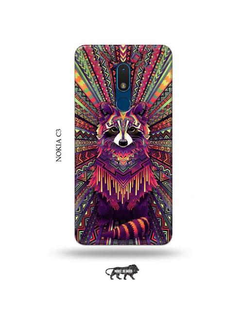 kalankari fox back cover compatible with nokia c3 - 19010741 - Very Small Image - 1