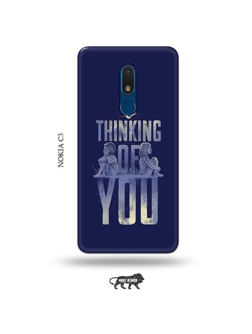 thinking of you back cover compatible with nokia c3 - 19010769 - Very Small Image - 1