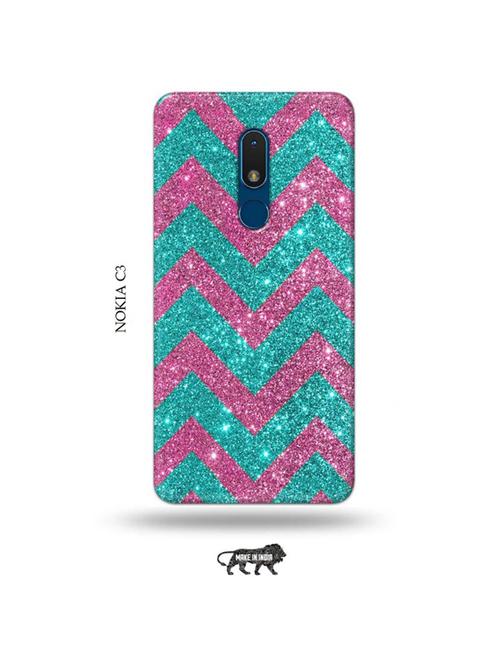 tweakymod designer printed hard case | colourfull back cover compatible with nokia c3 - 19010794 - Very Small Image - 1
