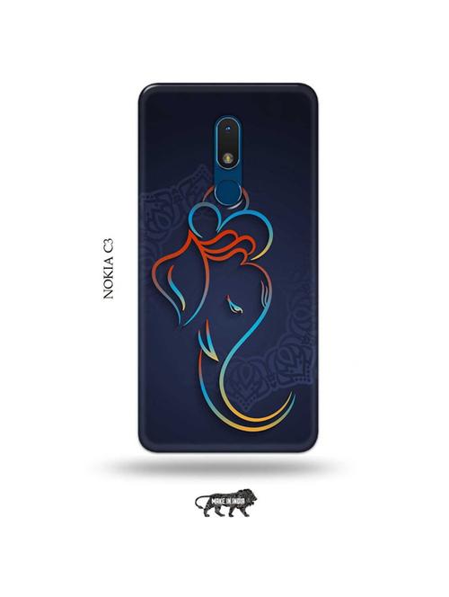 lord ganesha back cover compatible with nokia c3 - 19010806 - Very Small Image - 1