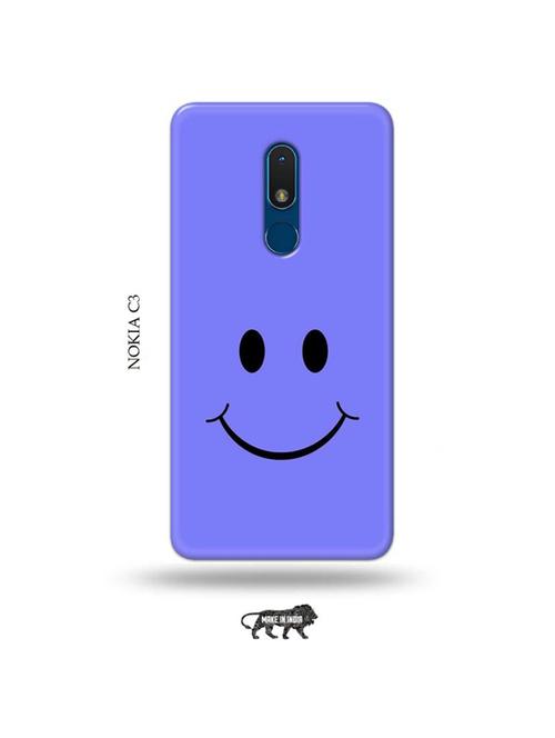 tweakymod designer printed hard case | happy face back cover compatible with nokia c3 - 19010858 - Very Small Image - 1
