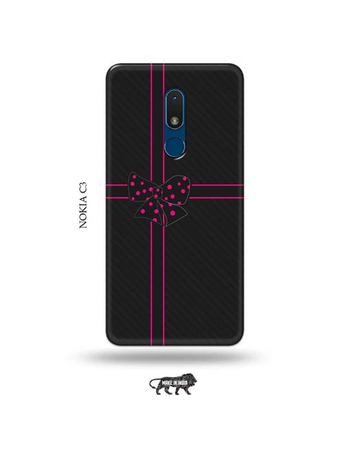 bow tie back cover compatible with nokia c3 - 19010900 - Very Small Image - 1