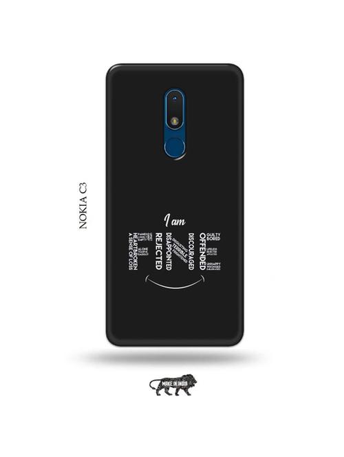 i am fine back cover compatible with nokia c3 - 19010902 - Very Small Image - 1