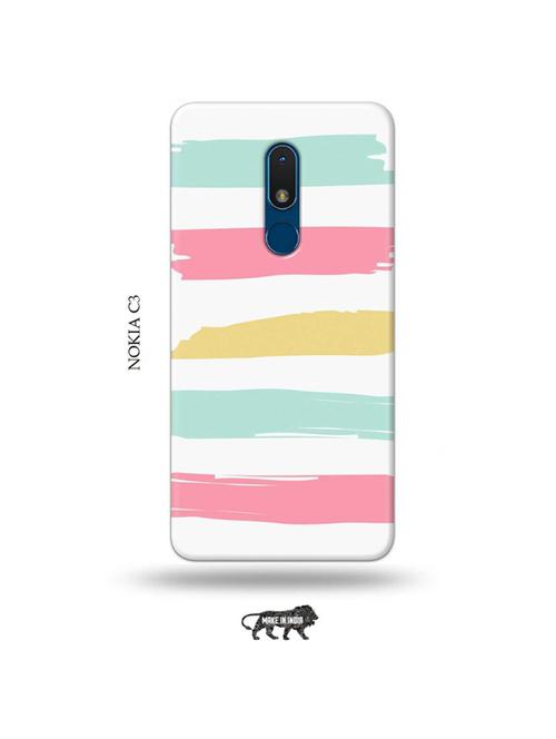 basic colour back cover compatible with nokia c3 - 19010904 - Very Small Image - 1