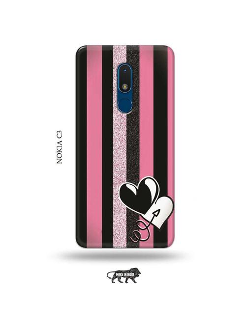 hearts back cover compatible with nokia c3 - 19010908 - Very Small Image - 1