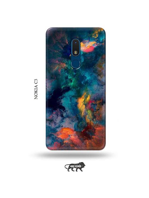 abstract colours back cover compatible with nokia c3 - 19010922 - Very Small Image - 1