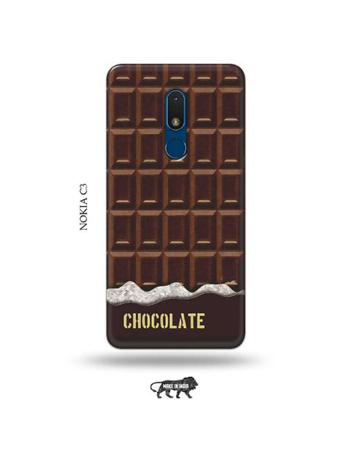 chocolate back cover compatible with nokia c3 - 19010934 - Very Small Image - 1