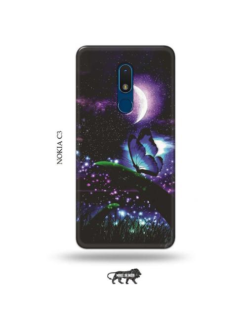flowers back cover compatible with nokia c3 - 19010999 - Very Small Image - 1