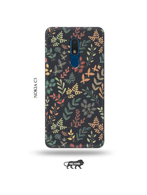 flowers back cover compatible with nokia c3 - 19011005 - Very Small Image - 1