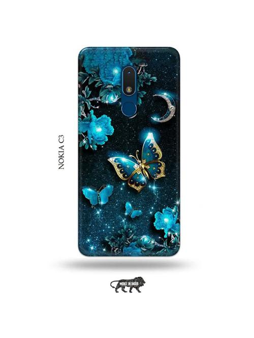 flowers back cover compatible with nokia c3 - 19011008 - Very Small Image - 1