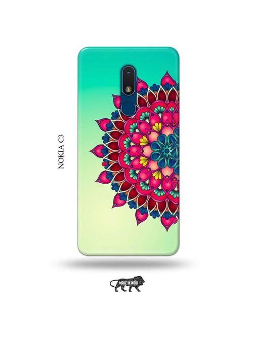 flowers back cover compatible with nokia c3 - 19011016 - Very Small Image - 1