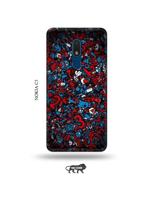 alien dope back cover compatible with nokia c3 - 19011023 - Very Small Image - 1