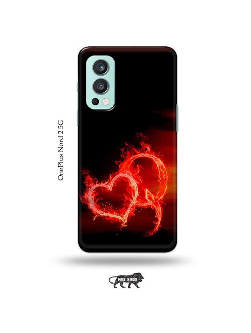 fire heart letter q back cover compatible with oneplus nord 2 - 19011114 - Very Small Image - 1
