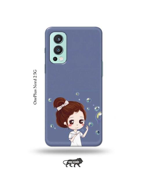 tweakymod designer printed hard case | bubble girl back cover compatible with oneplus nord 2 - 19011247 - Very Small Image - 1