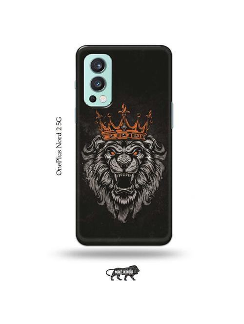tweakymod designer printed hard case | king lion back cover compatible with oneplus nord 2 - 19011249 - Very Small Image - 1