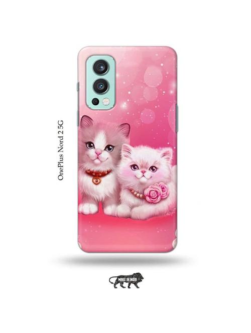 tweakymod designer printed hard case | cute kitties back cover compatible with oneplus nord 2 - 19011253 - Very Small Image - 1