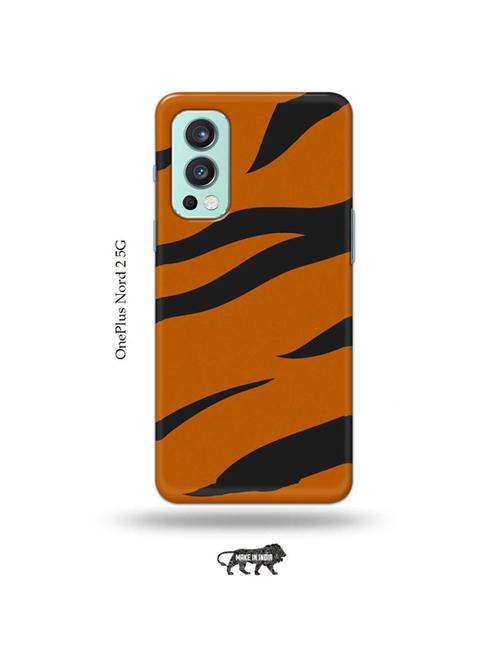 tiger strips back cover compatible with oneplus nord 2 - 19011254 - Very Small Image - 1