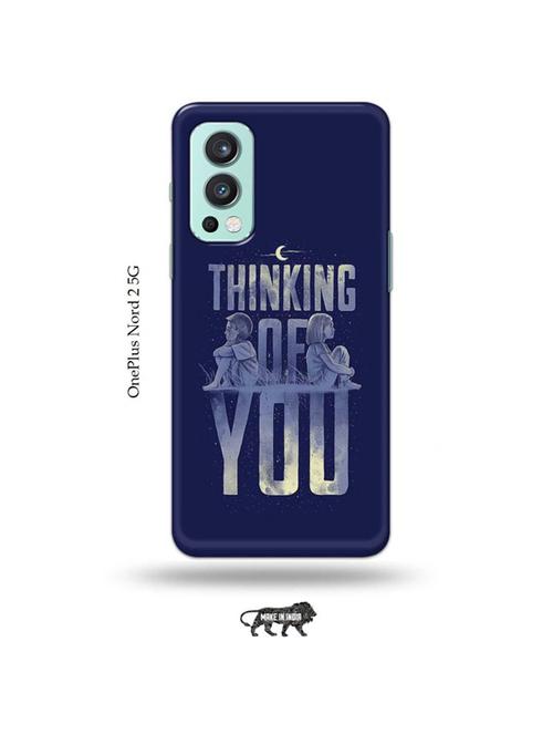 tweakymod designer printed hard case | thinking of you back cover compatible with oneplus nord 2 - 19011288 - Very Small Image - 1