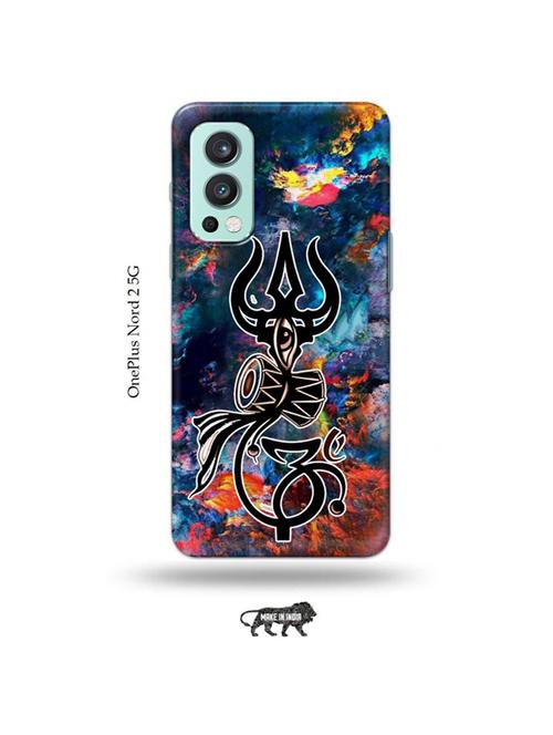 tweakymod designer printed hard case | trishul back cover compatible with oneplus nord 2 - 19011330 - Very Small Image - 1