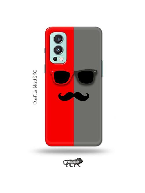 hipster red back cover compatible with oneplus nord 2 - 19011359 - Very Small Image - 1