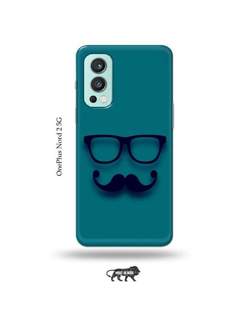 tweakymod designer printed hard case | mustache back cover compatible with oneplus nord 2 - 19011364 - Very Small Image - 1