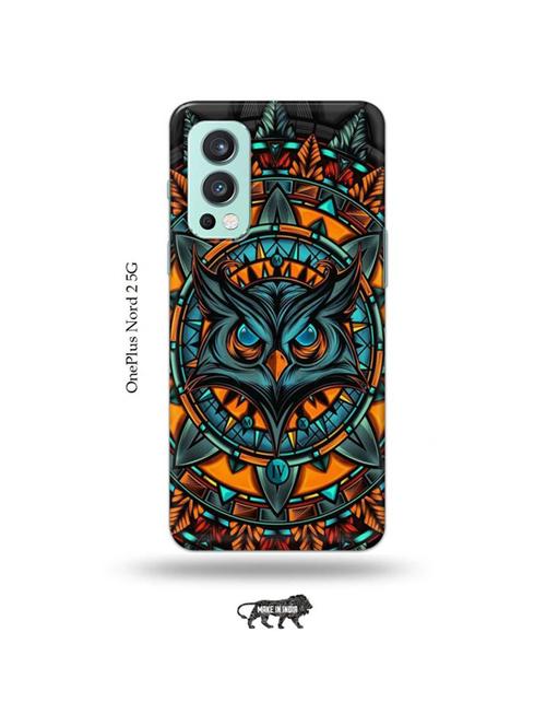 tweakymod designer printed hard case | angry owl back cover compatible with oneplus nord 2 - 19011368 - Very Small Image - 1