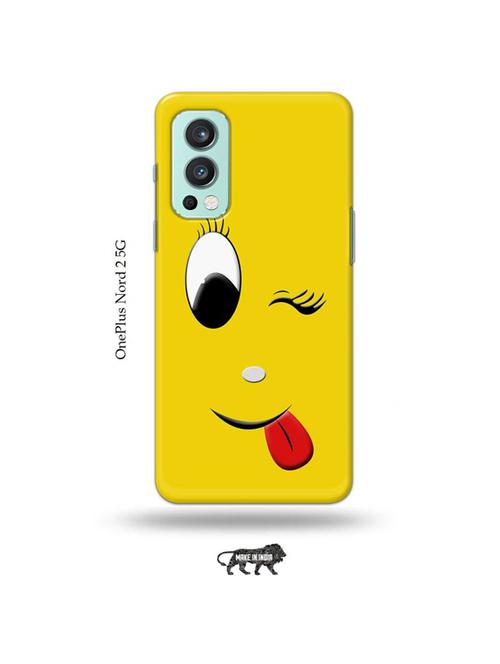 tweakymod designer printed hard case | wink emoji back cover compatible with oneplus nord 2 - 19011393 - Very Small Image - 1