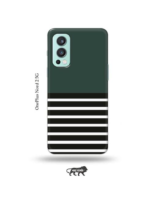 tweakymod designer printed hard case | blue and black strips back cover compatible with oneplus nord 2 - 19011426 - Very Small Image - 1
