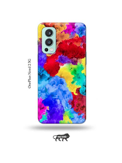tweakymod designer printed hard case | colour holi back cover compatible with oneplus nord 2 - 19011438 - Very Small Image - 1