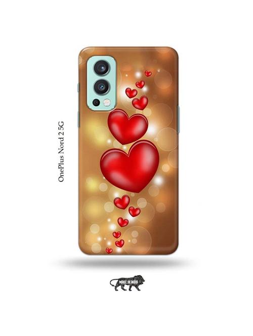 tweakymod designer printed hard case | love design back cover compatible with oneplus nord 2 - 19011480 - Very Small Image - 1