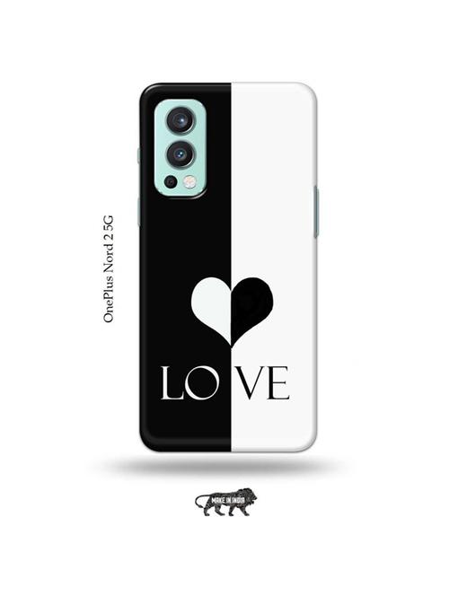tweakymod designer printed hard case | love back cover compatible with oneplus nord 2 - 19011484 - Very Small Image - 1