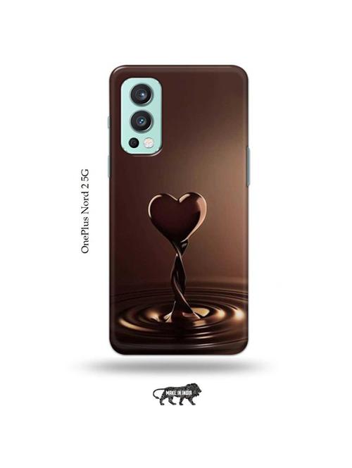 tweakymod designer printed hard case | chocolate heart back cover compatible with oneplus nord 2 - 19011485 - Very Small Image - 1
