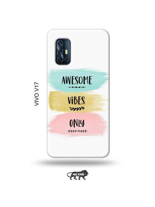 awesome vibes only back cover compatible with vivo v17 - 19011810 - Very Small Image - 1