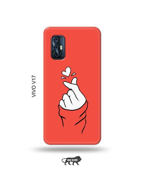 korean heart gesture pink back cover compatible with vivo v17 - 19011868 - Very Small Image - 1