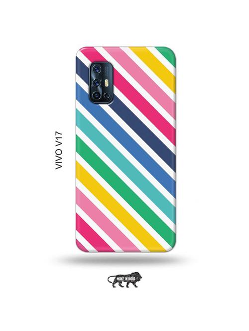 diagonal strips back cover compatible with vivo v17 - 19011943 - Very Small Image - 1