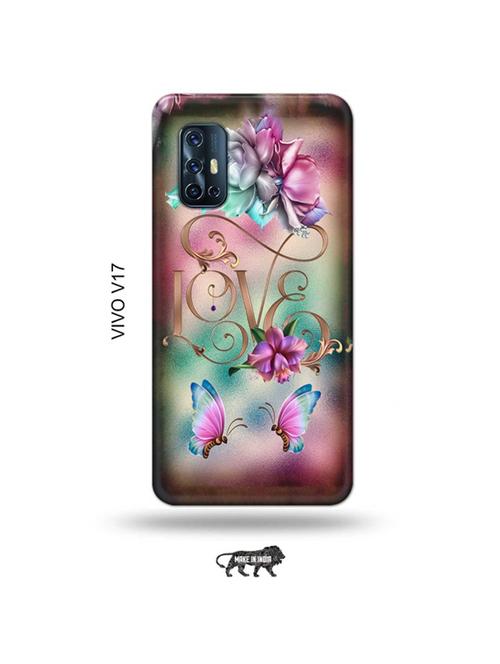 floral love back cover compatible with vivo v17 - 19011989 - Very Small Image - 1