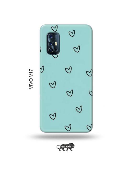 hearts back cover compatible with vivo v17 - 19012006 - Very Small Image - 1