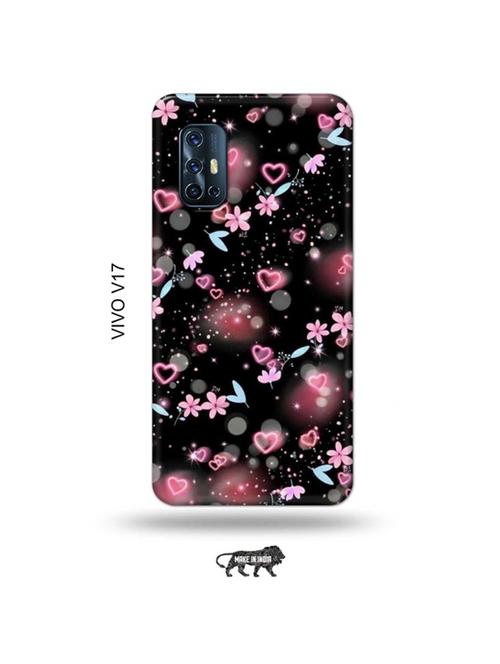 flower and hearts back cover compatible with vivo v17 - 19012008 - Very Small Image - 1