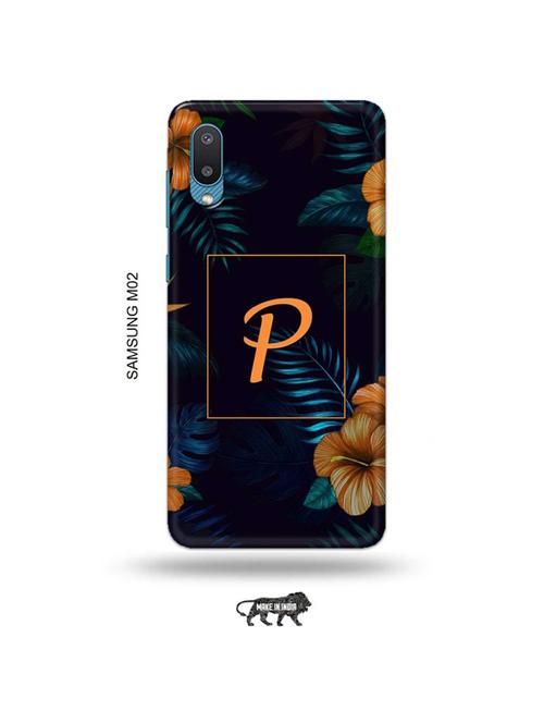 floral p back cover compatible with samsung m02 - 19012177 - Very Small Image - 1