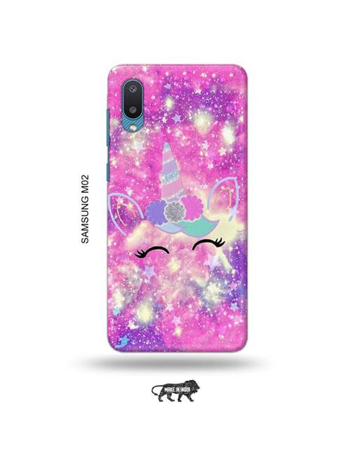 tweakymod designer printed hard case | unicorn back cover compatible with samsung m02 - 19012199 - Very Small Image - 1